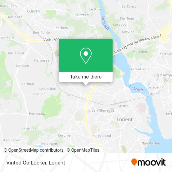 Vinted Go Locker map