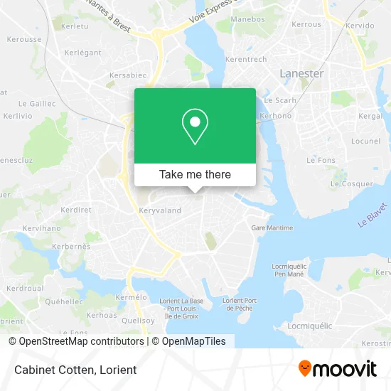 Cabinet Cotten map