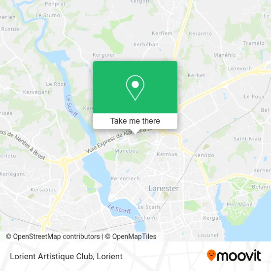Lorient Artistique Club map