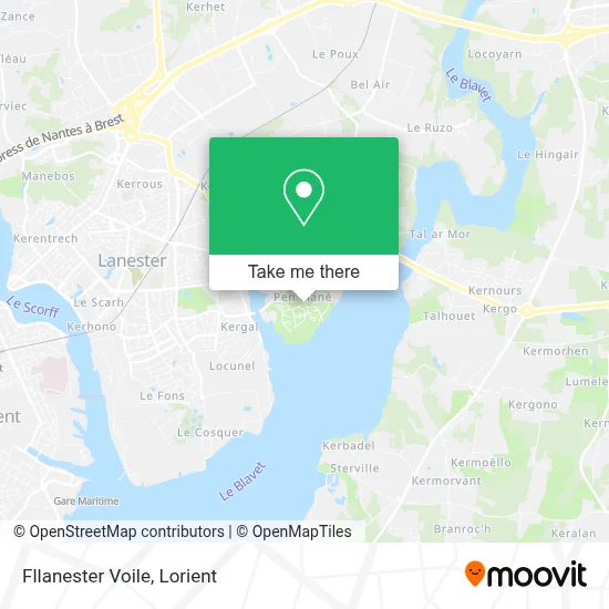 Fllanester Voile map