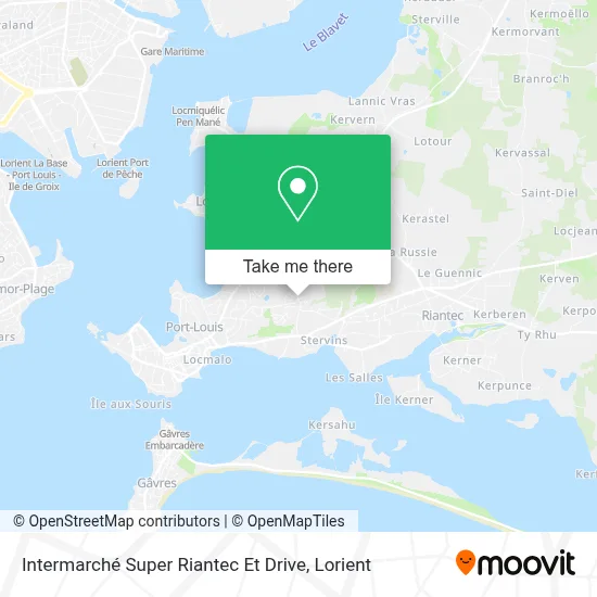 Intermarché Super Riantec Et Drive map