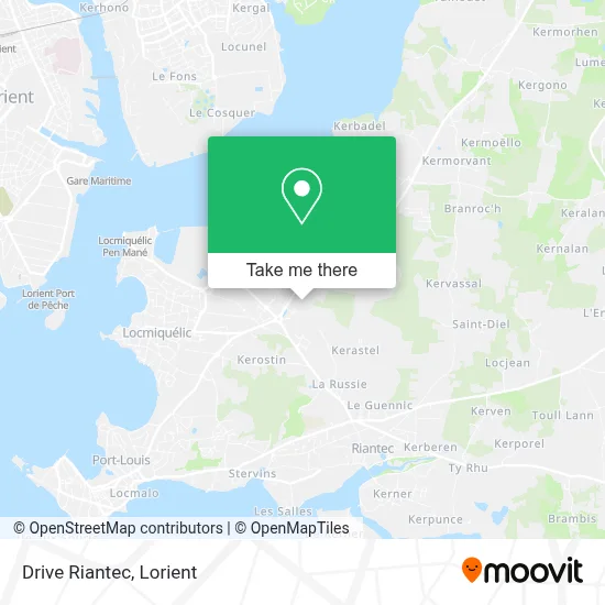 Drive Riantec map