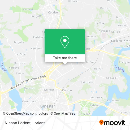 Nissan Lorient map