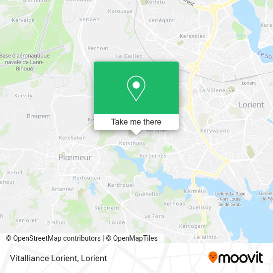 Vitalliance Lorient map