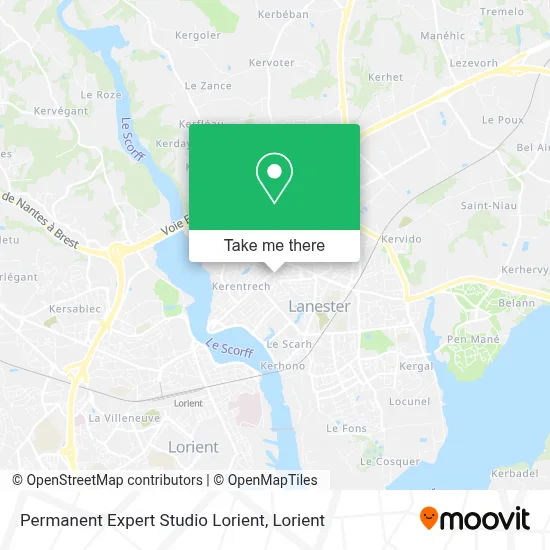 Mapa Permanent Expert Studio Lorient