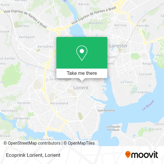 Ecoprink Lorient map