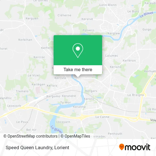 Laverie Speed Queen map