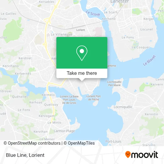 Mapa Blue Line