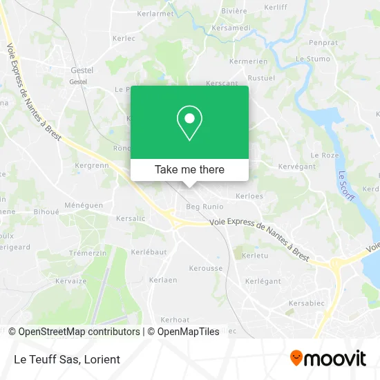 Le Teuff Sas map