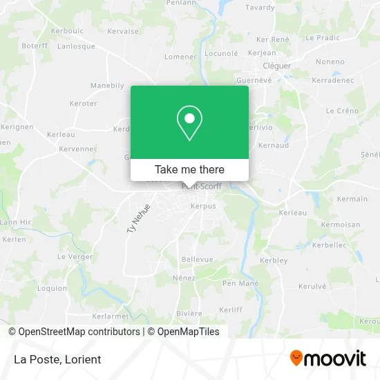La Poste map