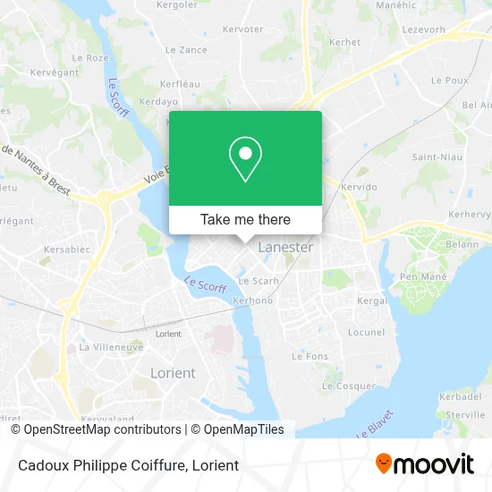 Cadoux Philippe Coiffure map