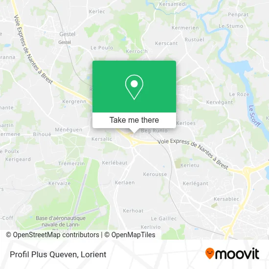 Profil Plus Queven map