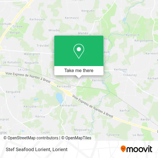 Stef Seafood Lorient map