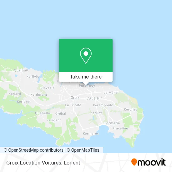 Groix Location Voitures map
