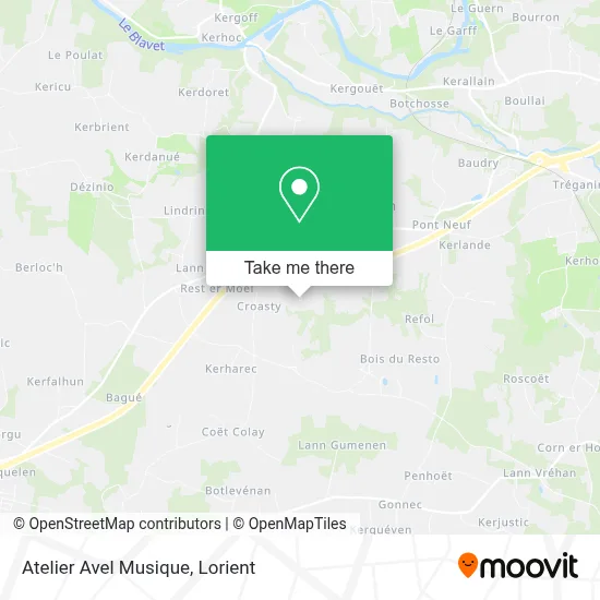 Atelier Avel Musique map
