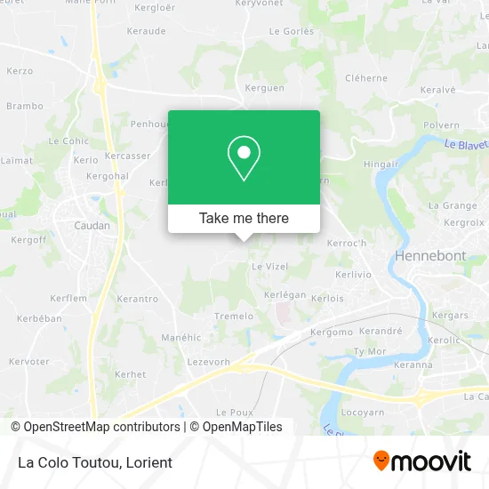 La Colo Toutou map