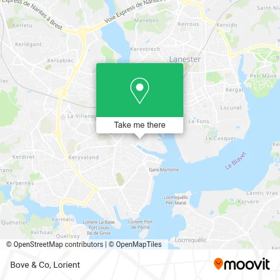 Bove & Co map