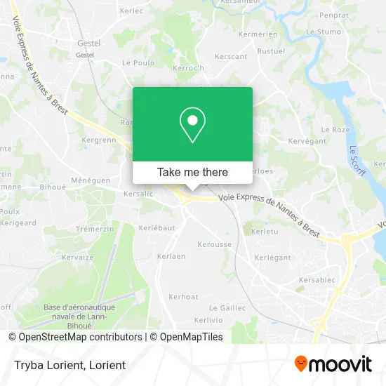 Tryba Lorient map
