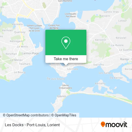 Les Docks - Port-Louis map