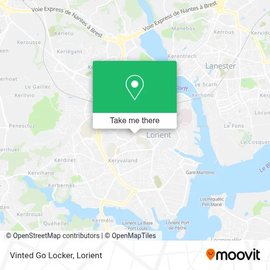 Vinted Go Locker map