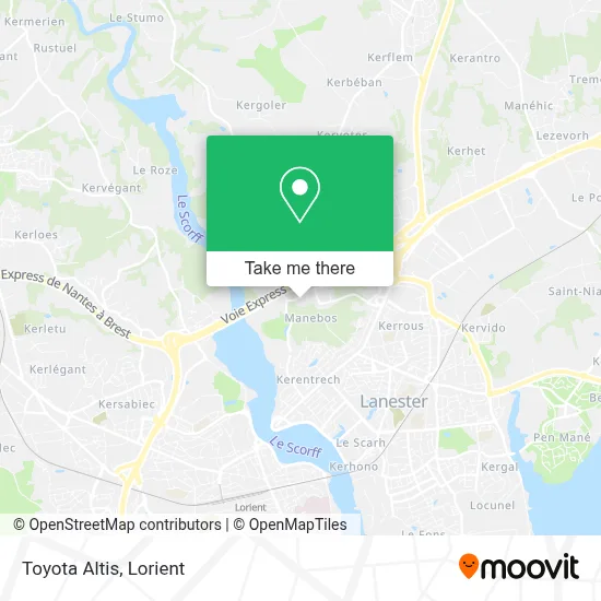 Toyota Altis map