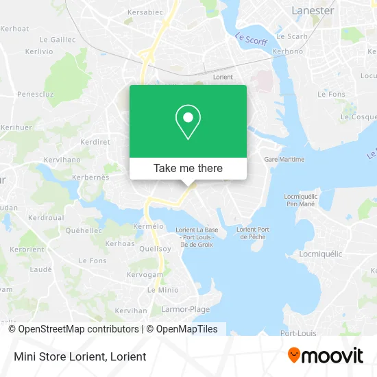 Mapa Mini Store Lorient