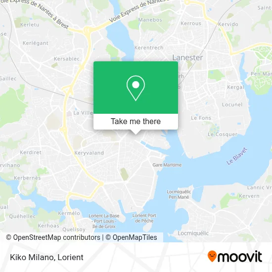 Kiko Milano map