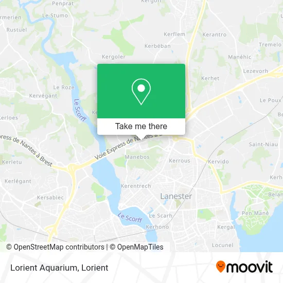 Lorient Aquarium map
