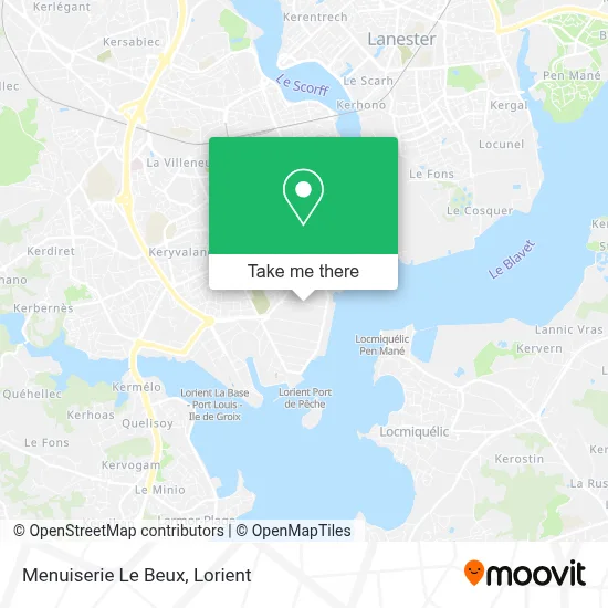 Menuiserie Le Beux map