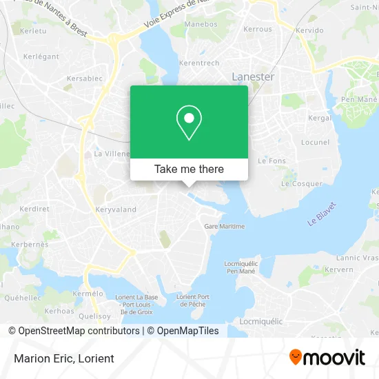 Marion Eric map