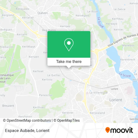 Espace Aubade map
