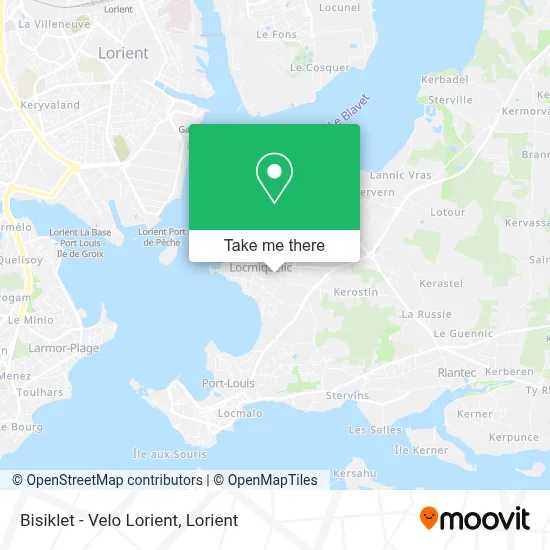 Bisiklet - Velo Lorient map