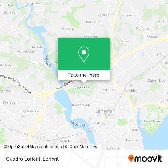 Quadro Lorient map
