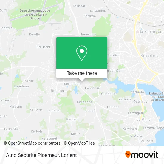 Auto Securite Ploemeur map