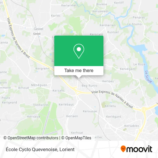École Cyclo Quevenoise map