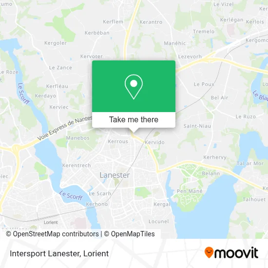 Intersport Lanester map