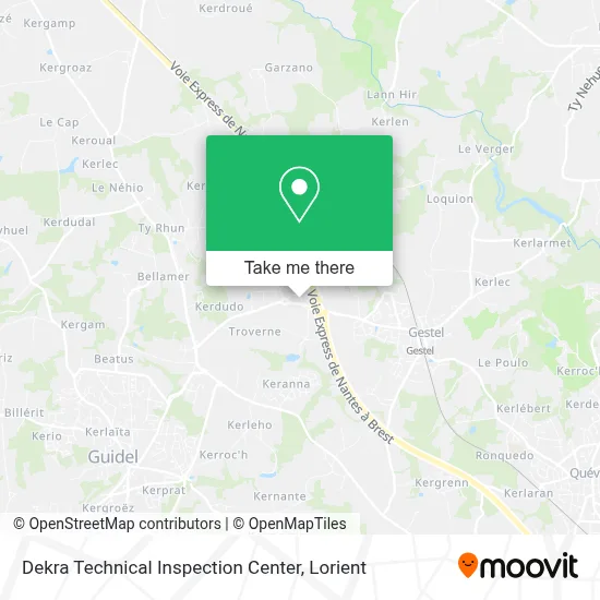Dekra Technical Inspection Center map