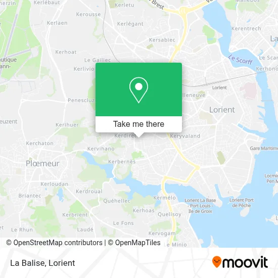 La Balise map