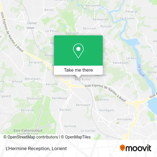 L'Hermine Reception map