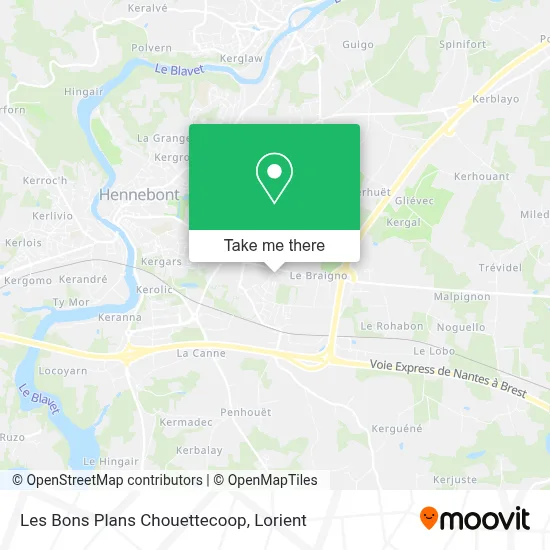 Les Bons Plans Chouettecoop map