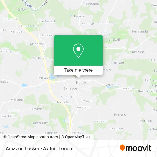 Mapa Amazon Locker - Avitus