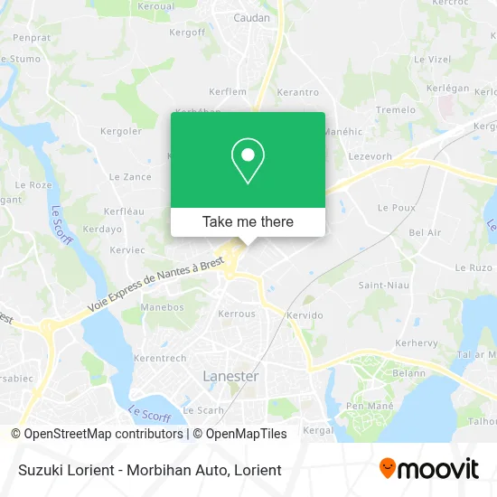 Suzuki Lorient - Morbihan Auto map