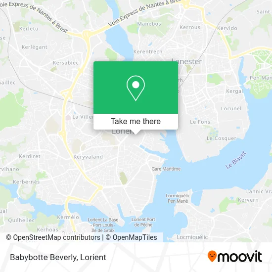 Babybotte Beverly map