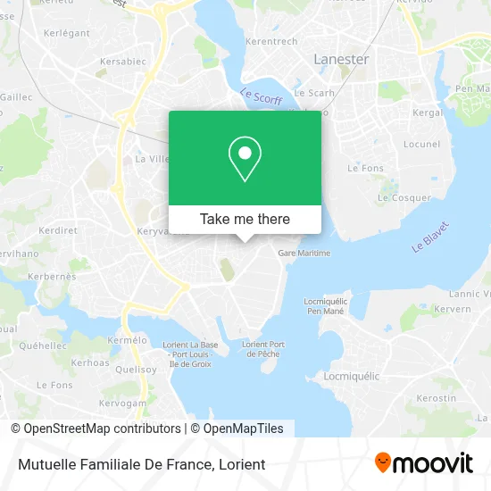 Mutuelle Familiale De France map