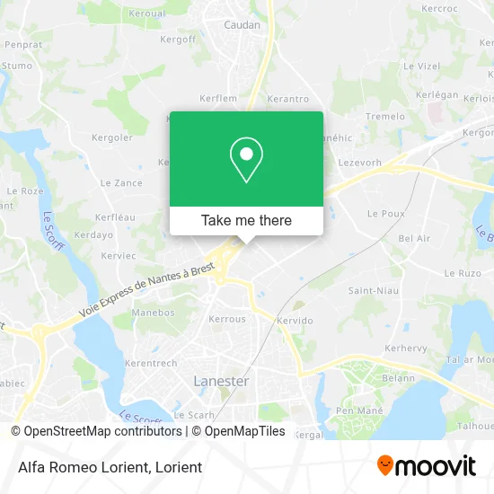 Alfa Romeo Lorient map