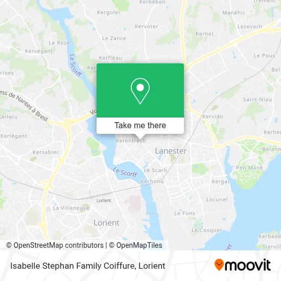 Isabelle Stephan Family Coiffure map