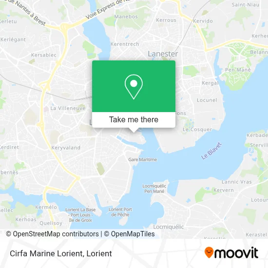 Cirfa Marine Lorient map