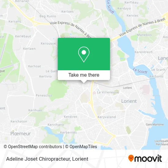 Adeline Joset Chiropracteur map