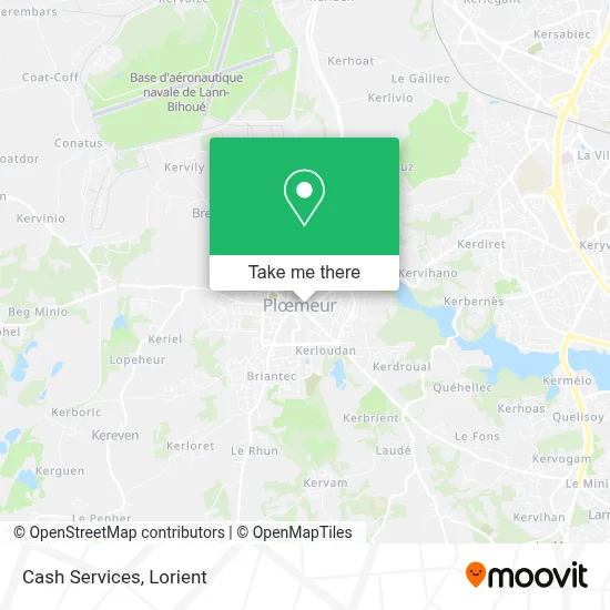 Cash Services map