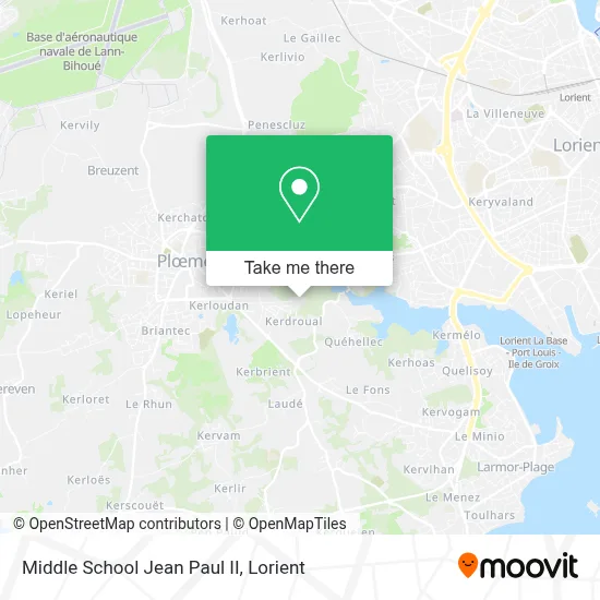 Middle School Jean Paul II map